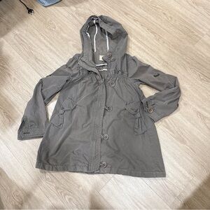 Gray Hooded Jacket